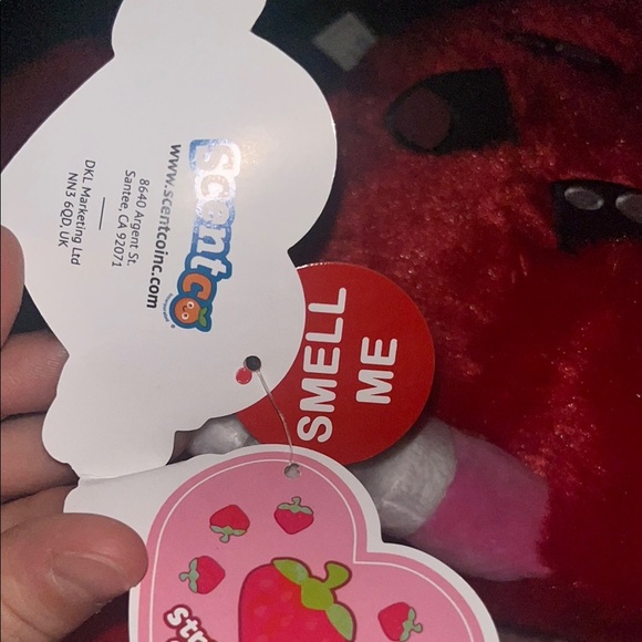 NWT Red Heart Strawberry Scentco Plush Toy - Picture 3 of 5